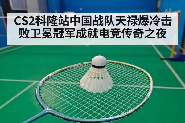 CS2科隆站中国战队天禄爆冷击败卫冕冠军成就电竞传奇之夜